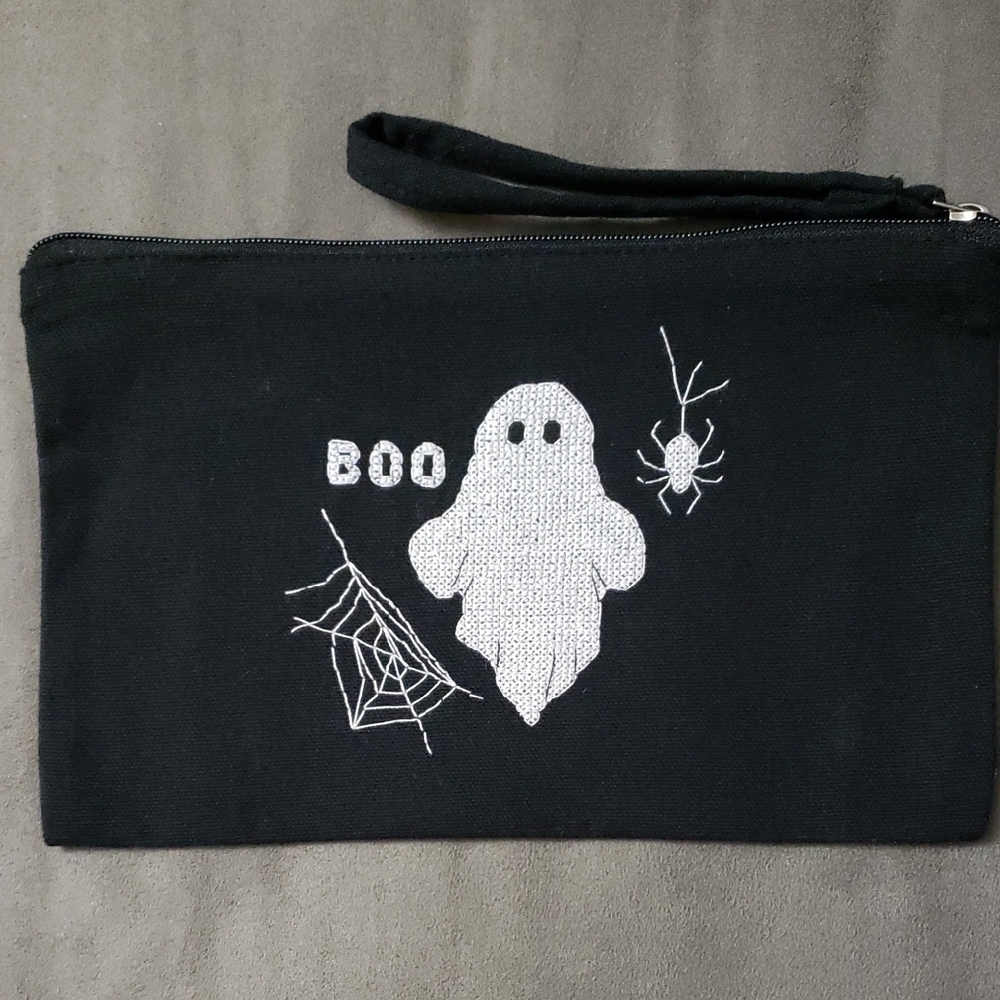 Black Halloween Ghost Clutch With Hidden Glow In The Dark Surprise